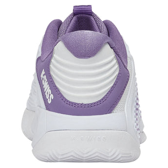 Women's Hypercourt Express 3 Clay Tennis Shoes White and Purple Haze-Footwear-K-Swiss-94604-149-4-Tennis Express