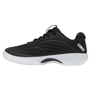 Women's Hypercourt Express 3 D Width Tennis Shoes Black and White-Footwear-K-Swiss-94606-002-1-Tennis Express