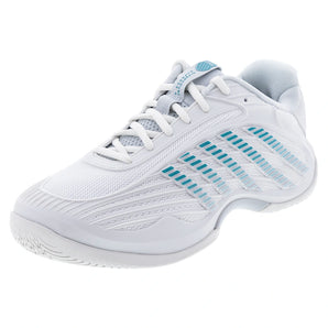 Women's Hypercourt Express 3 D Width Tennis Shoes Blanc de Blanc and Glacier Gray,Footwear,K-Swiss,Blanc de Blanc/Glacier Gray,5,Tennis Express,94606-110F26copy
