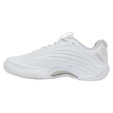 Women's Hypercourt Express 3 D Width Tennis Shoes White and Dawn Blue-Footwear-K-Swiss-94606-162-2-Tennis Express