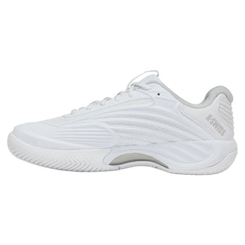 Women's Hypercourt Express 3 D Width Tennis Shoes White and Dawn Blue-Footwear-K-Swiss-94606-162-2-Tennis Express