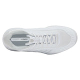 Women's Hypercourt Express 3 D Width Tennis Shoes White and Dawn Blue-Footwear-K-Swiss-94606-162-3-Tennis Express
