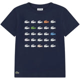 Boys' Croc Grid Tennis Tee-Apparel-Lacoste-947587-UGW-1-Tennis Express