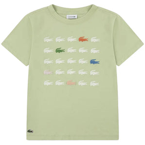 Boys' Croc Grid Tennis Tee-Apparel-Lacoste-947587-UyB-1-Tennis Express