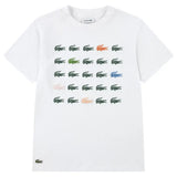 Boys' Croc Grid Tennis Tee-Apparel-Lacoste-947587-W8L-1-Tennis Express