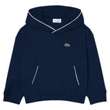 Boys' Tennis Pull Over Hoodie,Apparel,Lacoste,UJA Black,10A,Tennis Express,947631-UJA