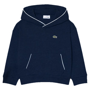 Boys' Tennis Pull Over Hoodie,Apparel,Lacoste,UJA Black,10A,Tennis Express,947631-UJA