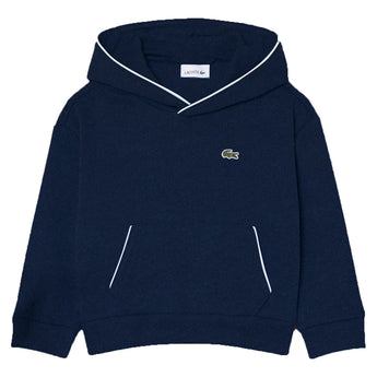 Boys' Tennis Pull Over Hoodie,Apparel,Lacoste,UJA Black,10A,Tennis Express,947631-UJA