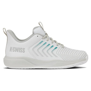 Women's Ultrashot Light Tennis Shoes White and Dawn Blue,Footwear,K-Swiss,,,Tennis Express,94767-177F26-1