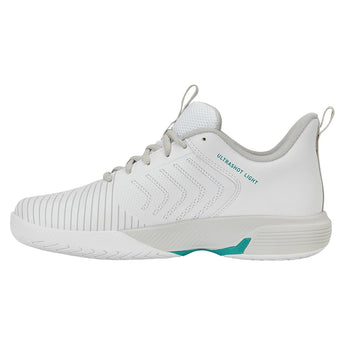 Women's Ultrashot Light Tennis Shoes White and Dawn Blue,Footwear,K-Swiss,,,Tennis Express,94767-177F26-2