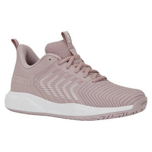 Women's Ultrashot Light Tennis Shoes Violet Ice and White, K-Swiss, Violet Ice/White, Tennis Express, 94767-552F26-VIOLET-ICE-WHITE-1