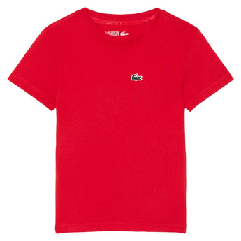 Boys' Ultra Dry Classic Sport Tennis Tee,Apparel,Lacoste,RCJ Red,8A,Tennis Express,947868-F26-RCJ