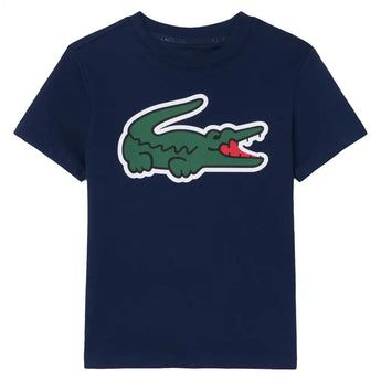 Boys' Ultra Dry Sport Tennis Tee,Apparel,Lacoste,UGW Navy,8A,Tennis Express,947870-F26-nvy-1