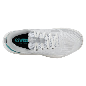 Women's K-Speed Team Tennis Shoes White and Dawn Blue,Footwear,K-Swiss,,,Tennis Express,94898-177-4