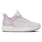 Women's Ultrashot Light Padel Shoes White and Orchid Hush,Footwear,K-Swiss,,,Tennis Express,94901-160-1