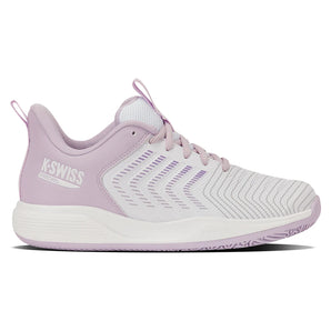 Women's Ultrashot Light Padel Shoes White and Orchid Hush,Footwear,K-Swiss,,,Tennis Express,94901-160-1