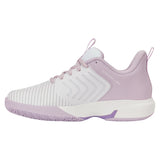 Women's Ultrashot Light Padel Shoes White and Orchid Hush,Footwear,K-Swiss,,,Tennis Express,94901-160-2