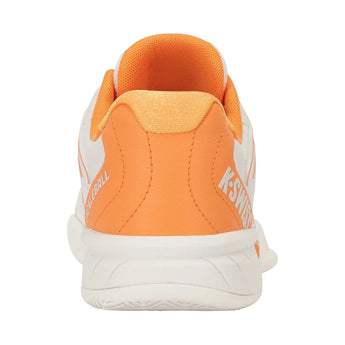 Women's Express Light 2 Pickleball Shoes Blanc de Blanc and Blazing Orange,Footwear,K-Swiss,,,Tennis Express,94902-127F26-5