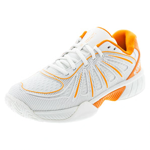 Women's Express Light 2 Pickleball Shoes Blanc de Blanc and Blazing Orange,Footwear,K-Swiss,Blanc de Blanc/Blazing Orange,5,Tennis Express,94902-127F26copy