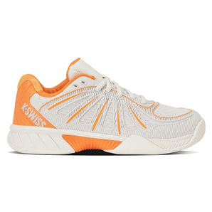 Women's Express Light 2 Wide Pickleball Shoes Blanc de Blanc and Blazing Orange,Footwear,K-Swiss,,,Tennis Express,94904-127F26-1