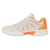 Women's Express Light 2 Wide Pickleball Shoes Blanc de Blanc and Blazing Orange,Footwear,K-Swiss,,,Tennis Express,94904-127F26-2