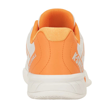 Women's Express Light 2 Wide Pickleball Shoes Blanc de Blanc and Blazing Orange,Footwear,K-Swiss,,,Tennis Express,94904-127F26-4