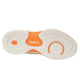 Women's Express Light 2 Wide Pickleball Shoes Blanc de Blanc and Blazing Orange,Footwear,K-Swiss,,,Tennis Express,94904-127F26-5