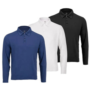 Men's Long Sleeve Tennis Polo-Apparel-BloqUV-94943-DEFAULT-L-Tennis Express