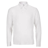 Men's Long Sleeve Tennis Polo-Apparel-BloqUV-94943-WHITE-L_88cfaeff-3aa0-438e-add8-74904a3c3db6-Tennis Express