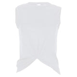 Women's Twist Front Tennis Tank-Apparel-Lucky In Love-95644-110_WHITE-L-Tennis Express
