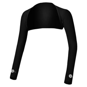 Sun Protection Shoulder Wrap Plain Logo-Accessories-Sparms-95926-BLACK-L-Tennis Express