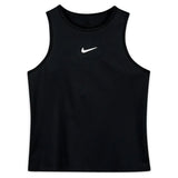 Girls' Court Dri-FIT Victory Tennis Tank-Apparel-Nike-96142-010_BLACKWT-L-Tennis Express