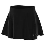 Girls' Court Dri-FIT Victory Flouncy Tennis Skort-Apparel-Nike-96144-010_BLACKWT-L-Tennis Express