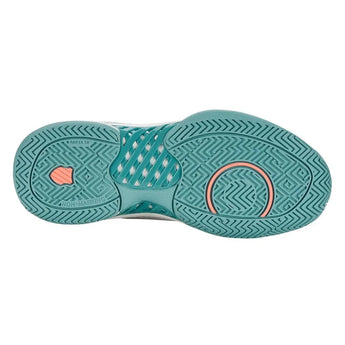 Women's Express Light Pickleball Shoes Blanc de Blanc and Nile Blue-Footwear-K-Swiss-96563-143F23-41-Tennis Express