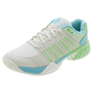 Women's Express Light Pickleball Shoes Egret and Patina Green-Footwear-K-Swiss-96563-258S25_4017e886-fc36-4546-b9df-01c0e336fbe6-Tennis Express