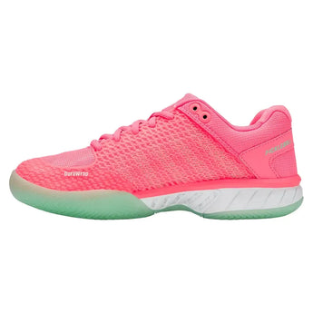Women's Express Light Pickleball Shoes Neon Pastel Pink and White-Footwear-K-Swiss-96563-649F25-2-Tennis Express