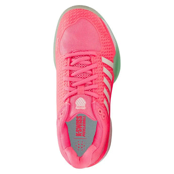 Women's Express Light Pickleball Shoes Neon Pastel Pink and White-Footwear-K-Swiss-96563-649F25-3-Tennis Express