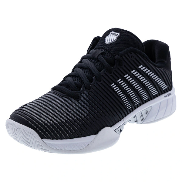 Women's Hypercourt Express 2 Tennis Shoes Black and White,Footwear,K-Swiss,5,,Tennis Express,96613-085Bcopy