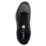 Women's Hypercourt Express 2 Tennis Shoes Black and White-Footwear-K-Swiss-96613-085H21-3-Tennis Express