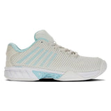 Women's Hypercourt Express 2 White and Blue Glow,Footwear,K-Swiss,,,Tennis Express,96613-089B-1_e19e5a1f-d84b-41b9-970a-37a50b8ec8af