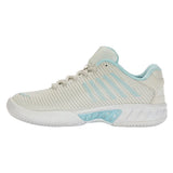 Women's Hypercourt Express 2 White and Blue Glow,Footwear,K-Swiss,,,Tennis Express,96613-089B-2