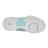 Women's Hypercourt Express 2 White and Blue Glow,Footwear,K-Swiss,,,Tennis Express,96613-089B-4