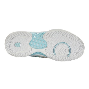 Women's Hypercourt Express 2 White and Blue Glow,Footwear,K-Swiss,,,Tennis Express,96613-089B-4