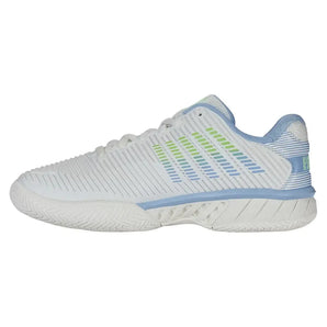 Women's Hypercourt Express 2 Tennis Shoes Lucent White and Dutch Canal-Footwear-K-Swiss-96613-126-4-Tennis Express