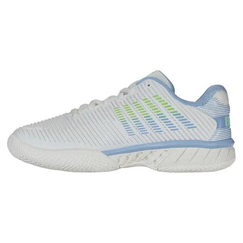 Women's Hypercourt Express 2 Tennis Shoes Lucent White and Dutch Canal-Footwear-K-Swiss-96613-126-4-Tennis Express