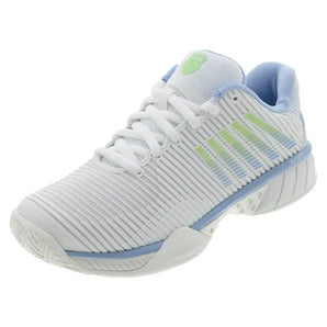 Women's Hypercourt Express 2 Tennis Shoes Lucent White and Dutch Canal-Footwear-K-Swiss-96613-126U25copy-Tennis Express