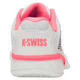 Women's Hypercourt Express 2 D Width Tennis Shoes White and Neon Pastel Pink-Footwear-K-Swiss-96613-173F25-3-Tennis Express