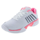 Women's Hypercourt Express 2 Tennis Shoes White and Neon Pastel Pink-Footwear-K-Swiss-96613-173F25copy-Tennis Express
