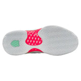 Women's Hypercourt Express 2 Clay Tennis Shoes White and Neon Pastel Pink-Footwear-K-Swiss-96614-178H25-5-Tennis Express