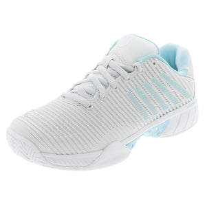Women's Hypercourt Express 2-Wide Tennis Shoes White and Blue Glow,Footwear,K-Swiss,5,,Tennis Express,96807-089B01copy_10b05a90-d0b7-4714-a9c3-8e16e6584d58